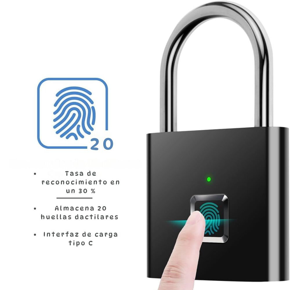 Miniatura 2 de CANDADO INTELIGENTE CON HUELLA DACTILAR